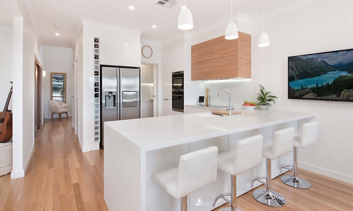 Sunbuilt Constructions Pelican Waters Boulevard Full Renovation Kitchen